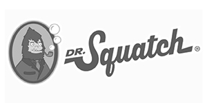 black and white squatch logo